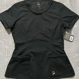 Jaanuu scrub top, black